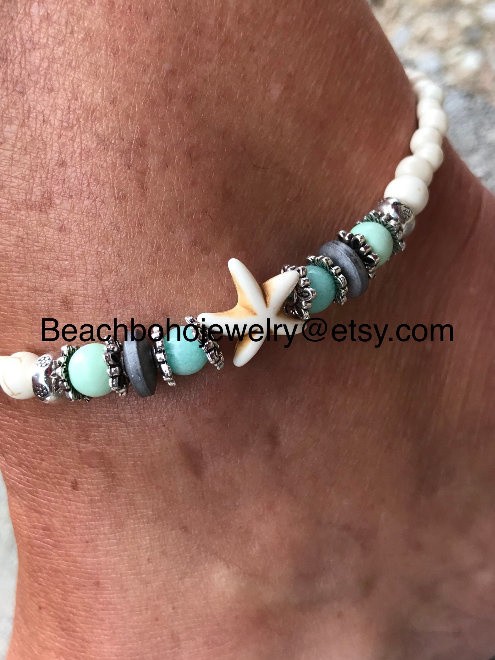 Ankle Bracelet Beach Anklet Starfish Anklets Womans Anklet - Etsy