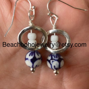 Dangle Earrings, Boho Earrings, Woman’s Earrings, Hippie Earrings, Ceramic Earrings, Gift Earrings, Mother’s Day Earrings, Gift Jewelry
