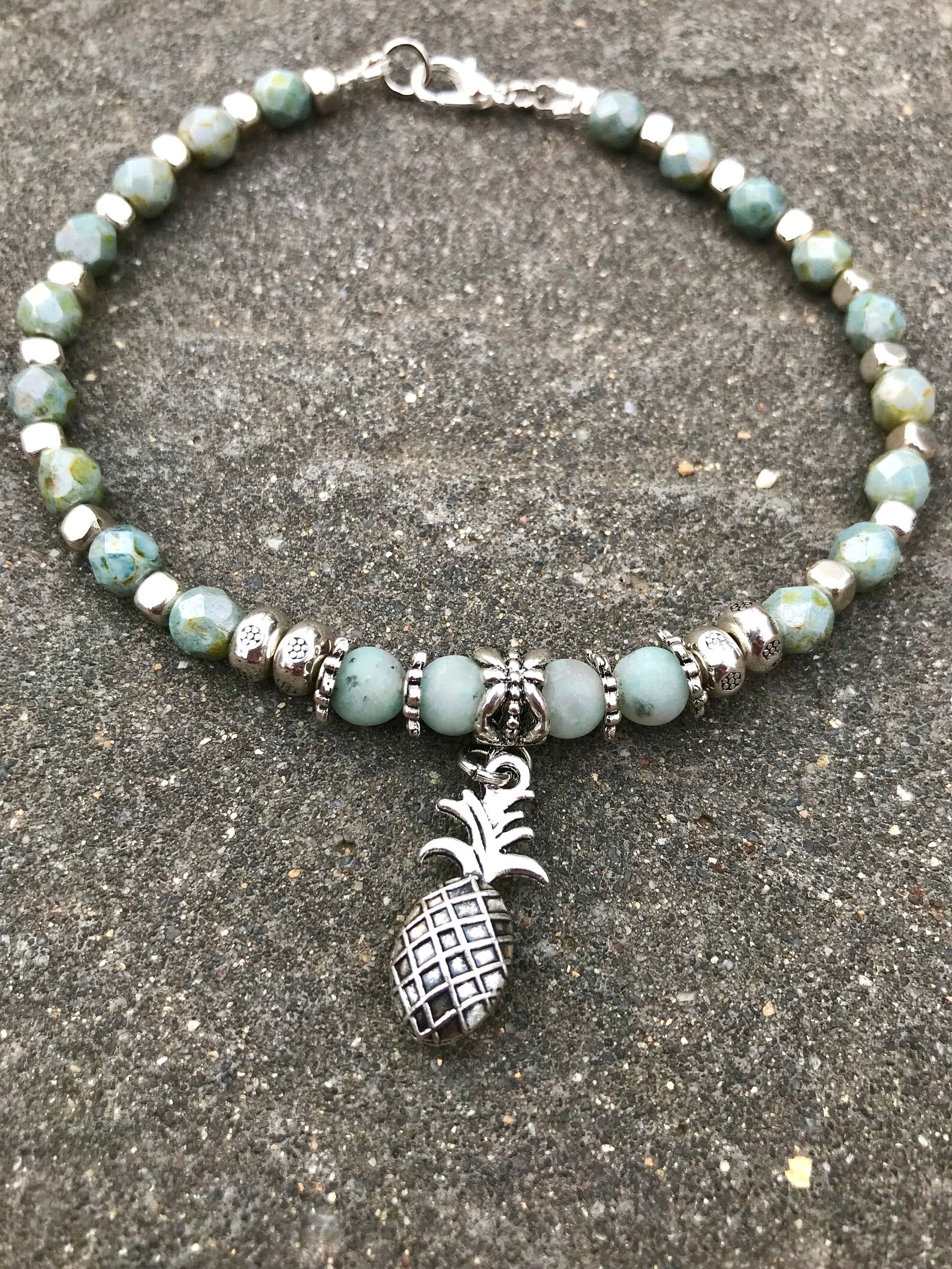 Ankle Bracelet Pineapple Anklet Beach Anklets Womans Etsy