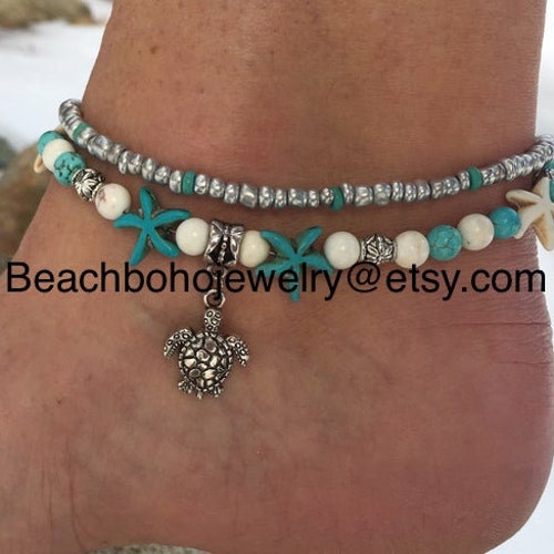 Beach Anklet Ankle Bracelet Anklet Womans Anklets Anklets - Etsy