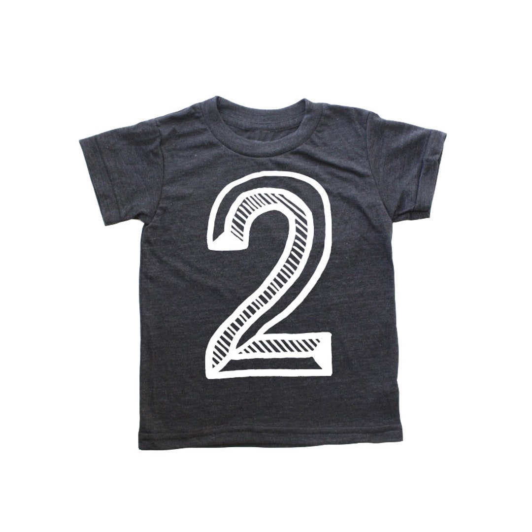 Second Birthday Shirt Number Two Shirt Second Birthday T - Etsy