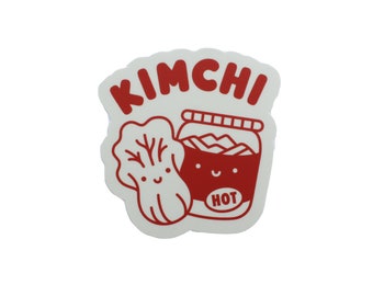 Kawaii Kimchi Wetterfester Vinyl Aufkleber