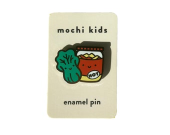 Kawaii Kimchi Enamel Pin, Kimchi pin, Jacket Pin, Kawaii Pin, Hot Kimchi Pin, Cute Kimchi Pin, Lapel Pin, Cute Pin, Backpack Pin, Hat Pin