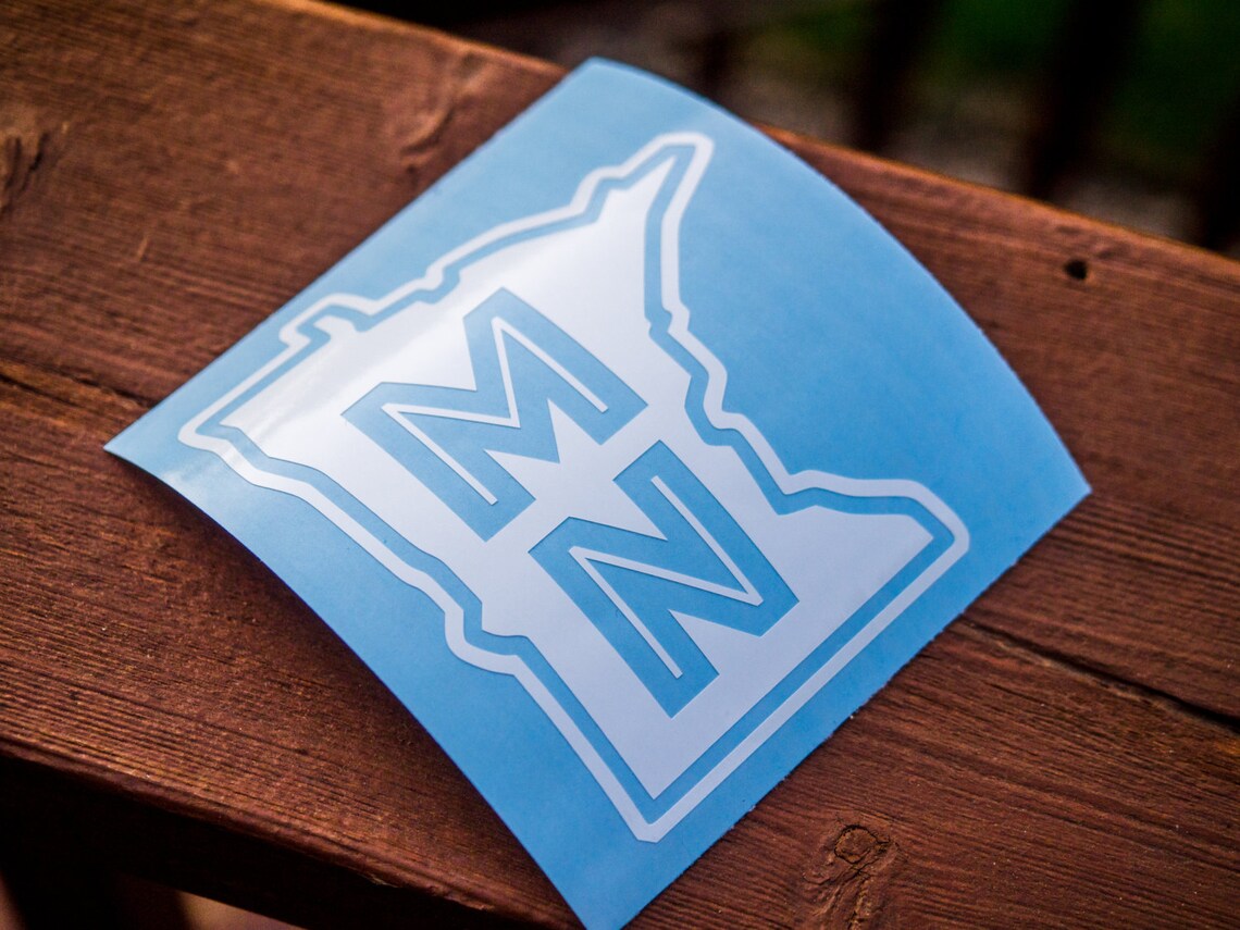 State of Minnesota Car Window Decal MN Window Sticker Bumper Etsy