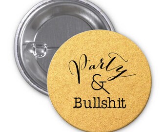 Golden badge sequin girl party and bullshit cocktail evening girls