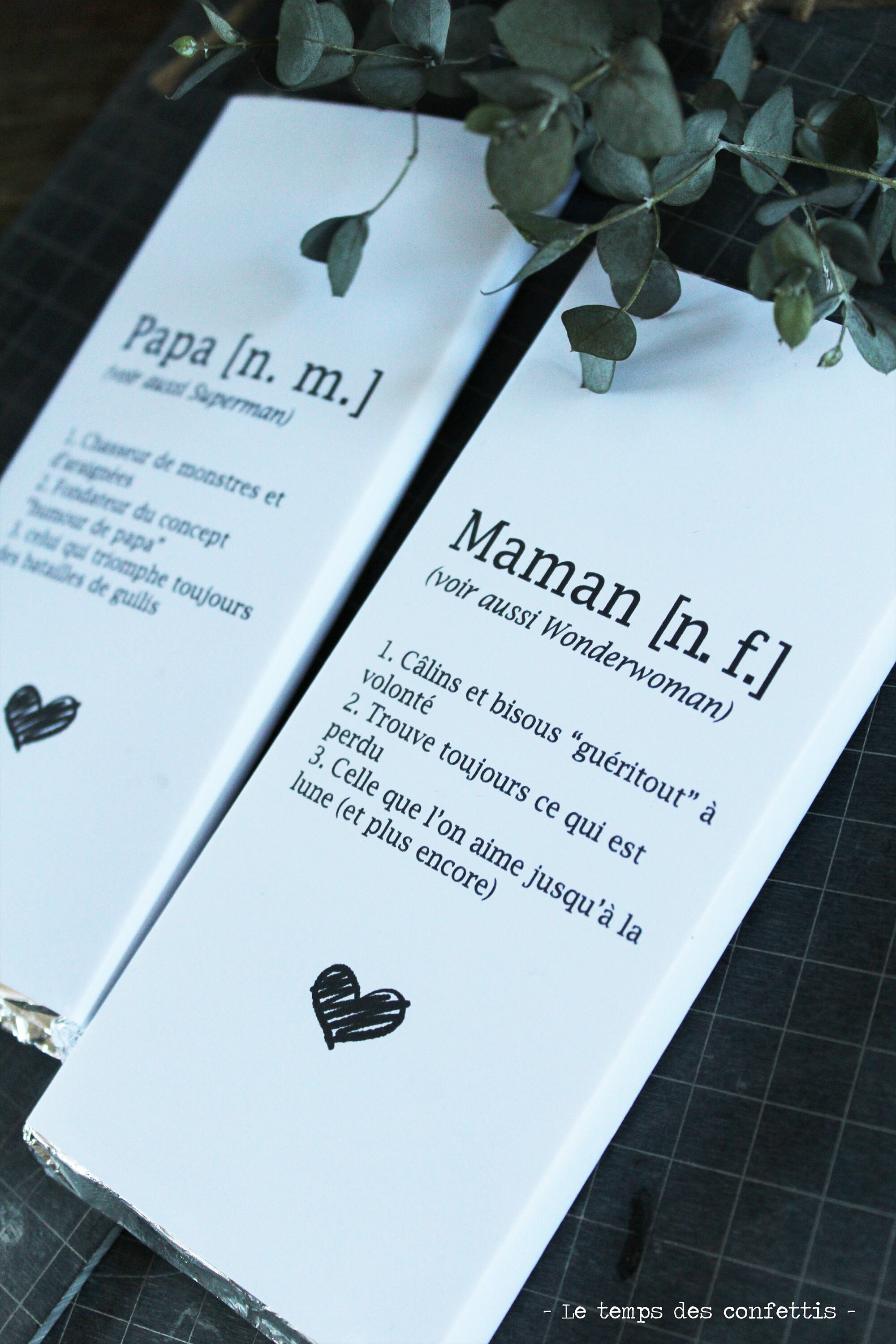 Tablette De Chocolat Pour Papa Ou Maman Texte Citation Etsy France