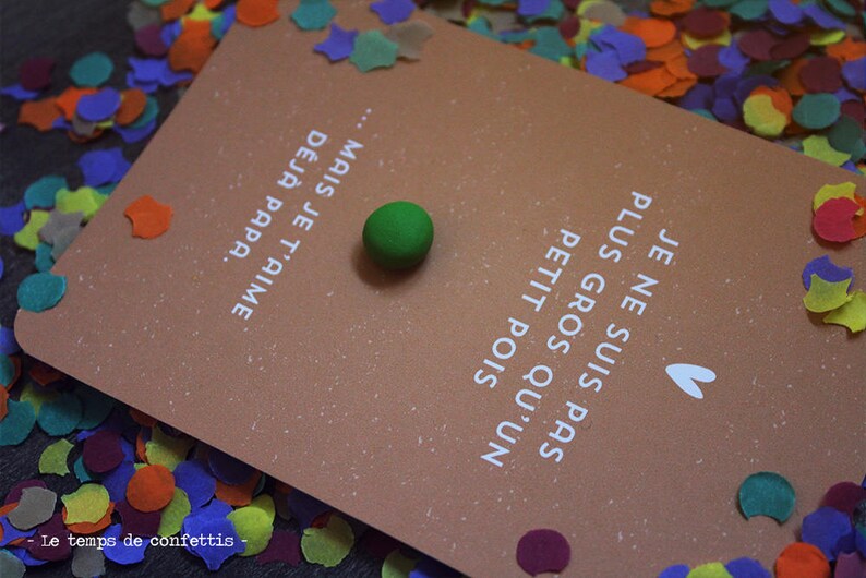 Tata etc available for Granny Grandpa Original pregnancy announcement card pea for future Papa poetic announcements and emotions guaranteed