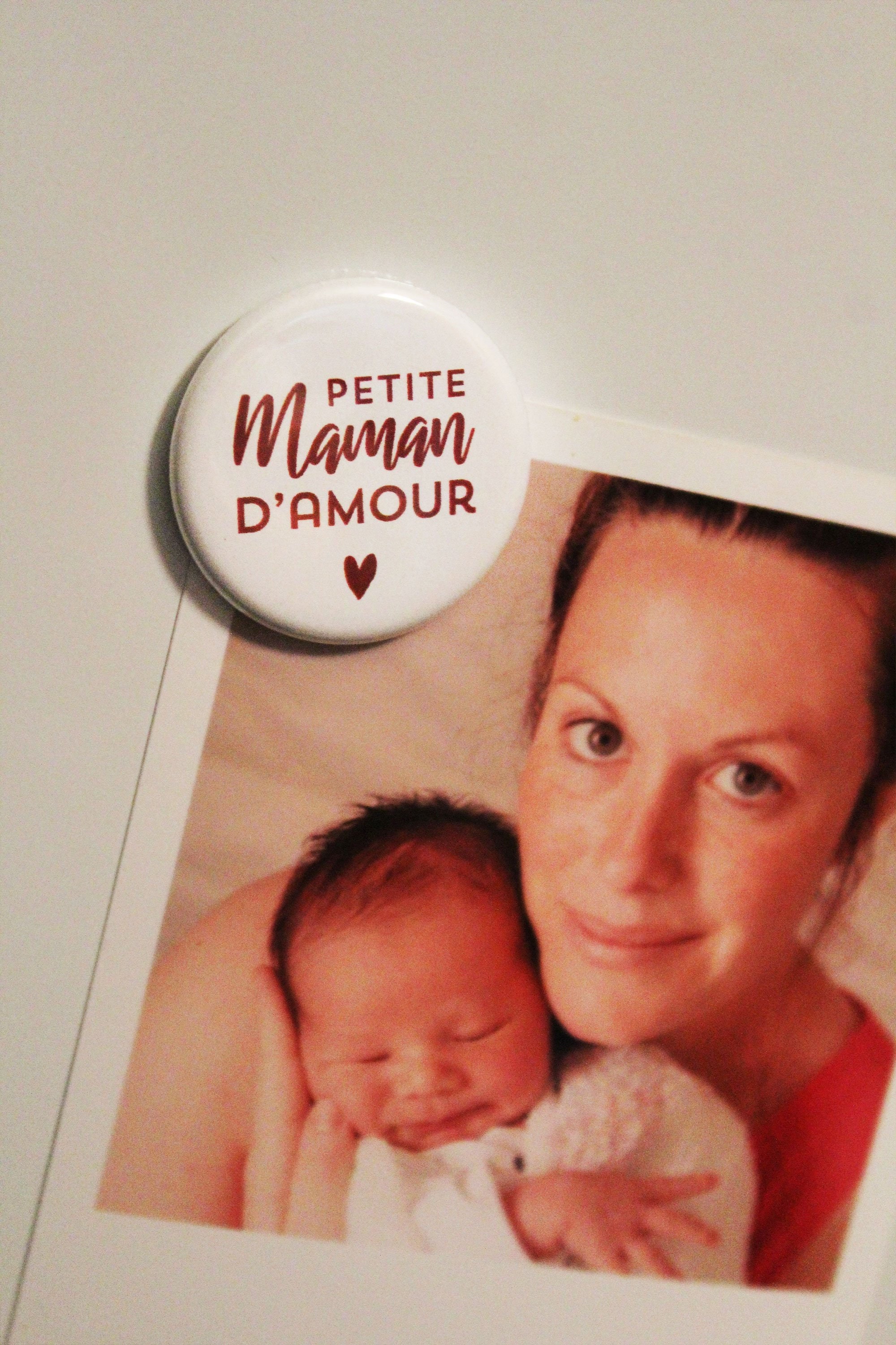 Magnet Petit Papa Chéri ou Maman d'amour Cadeau Famille Naissance Amour Fête Des Mères Fêtes Pères