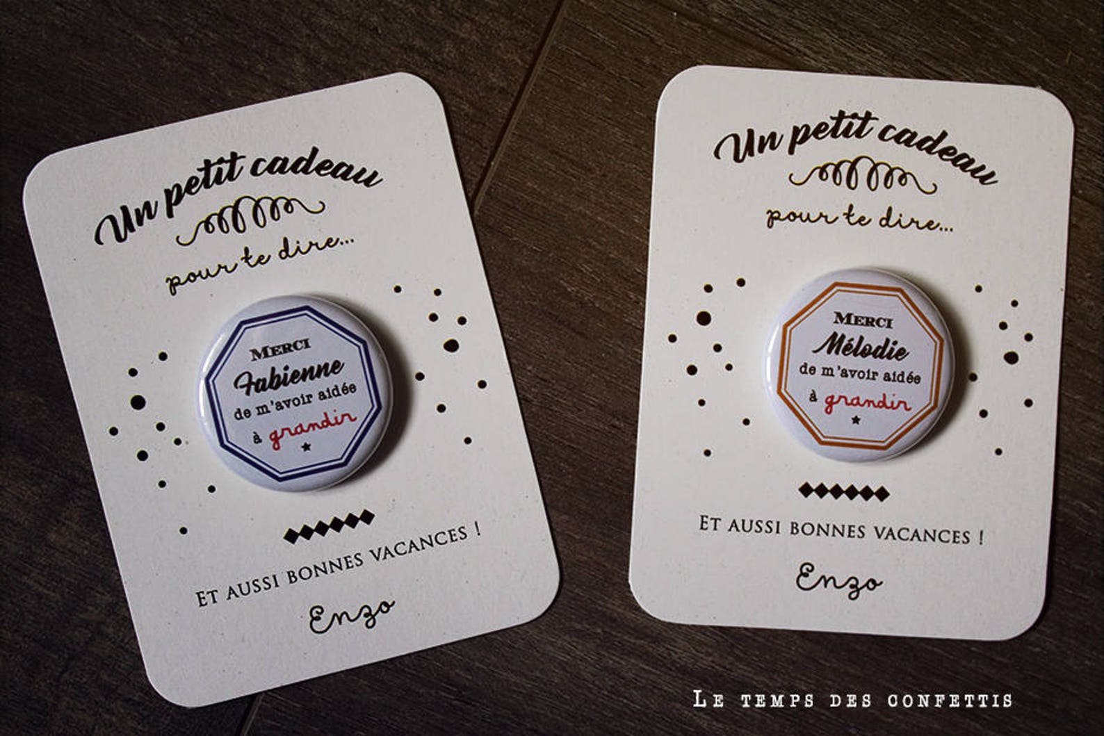 aimant en cadeau de fin d