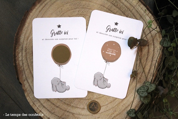 Carte Annonce Grossesse Surprise Ou Demande De Marraine Etsy