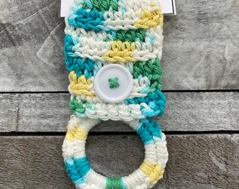 Toallero de crochet surtido, toallero de cocina, aro de toalla de crochet hecho a mano, adorno de toalla de crochet, aro de toalla hecho a mano