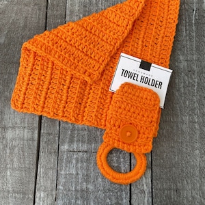 Crochet Kitchen Dishcloths, Crochet Towel Holders, Kitchen Towel Holders, Cotton Dishcloths Set, Spring Cotton Dishcloth and Towel Holder