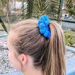 Crochet Hair Scrunchies, Girls Scrunchies, Scrunchie Hair Ties, Crocheted Scrunchies, Crochet Scrunchies, Scrunchie for Hair, Crochet Ruffle