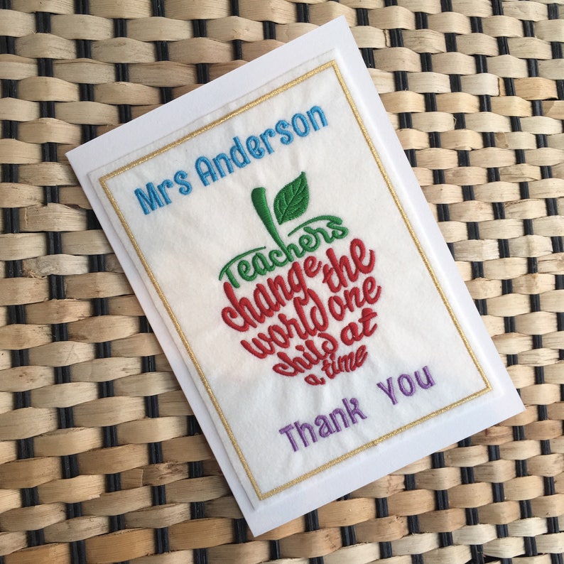 thank you teacher card end of term class card teacher's etsy