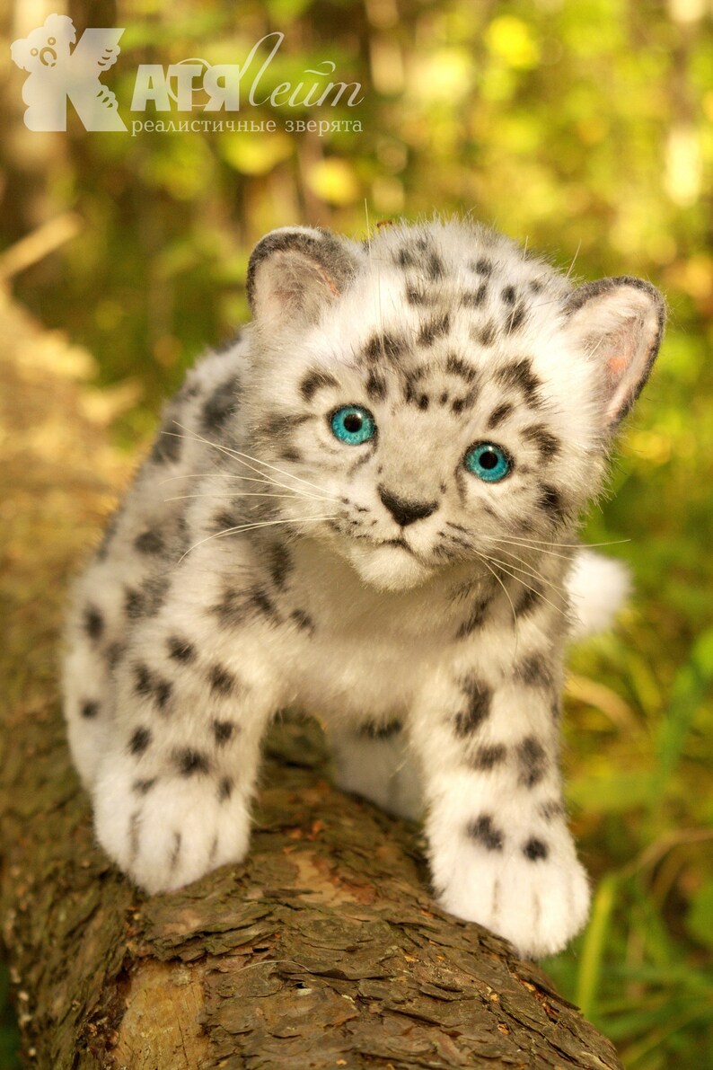 FOR EXAMPLE for order Snow Leopard Neon handmade stuffed Etsy