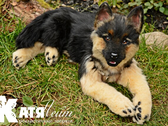 realistic german shepherd stuffed animal