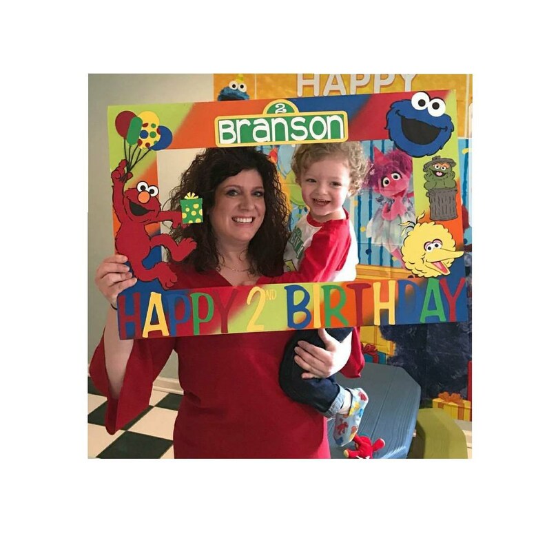 Elmo Photo Booth Frame Sesame Street Image 0