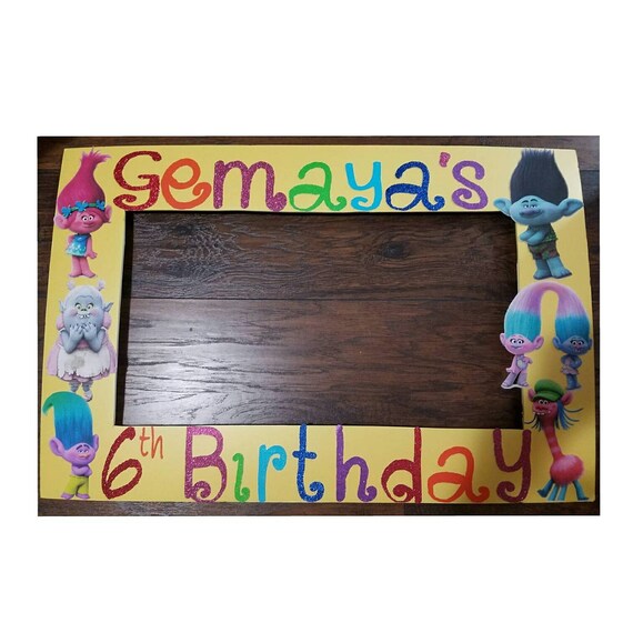 Trolls Photo Booth Frame Image 0