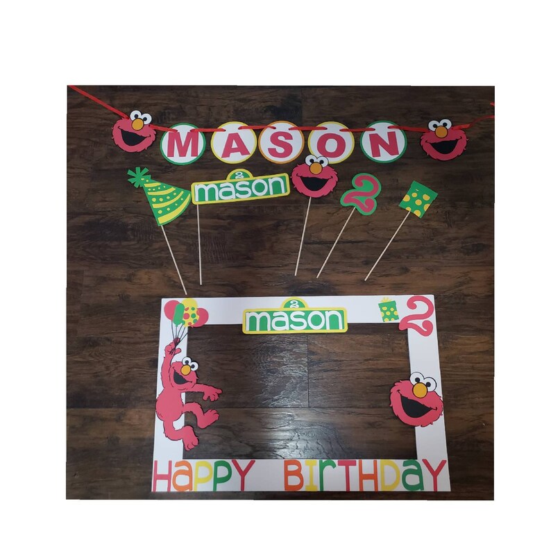 Elmo Photo Booth Frame Sesame Street Image 0