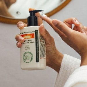 Citroengras biologische lichte vochtinbrengende crème ~ biologische huidverzorging ~ veganistisch ~ handgemaakte crème - kokosnoot, sheaboter en cacao