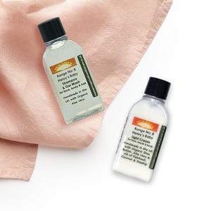 Cradle Cap Shampoo & Light Cream Sample Pack ~ Organic Remedy for Flaky/ Scaly/ Red Scalp ~ Newborn Baby