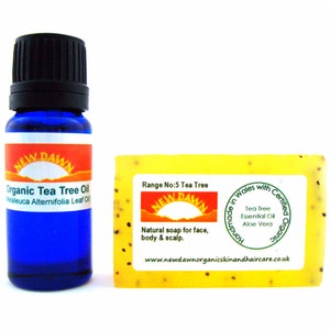 Milia/Milk Spots Soap & Essential Oil Sample Pack ~ Organic Remedy for Milia/Milk Spots and Blemishes ~ Tea Tree (S35/5+E10/5)