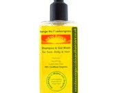 Lemongrass Organic Shampoo Shampoo for Face, Body and Hair Handmade Vegan Natural Skin and Hair Care