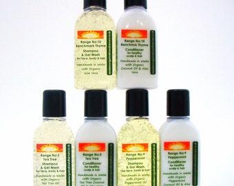 Head Lice Shampoo & Conditioner Sample Pack ~ Natural Remedy for Nits ~ Organic ~ Aromatherapy