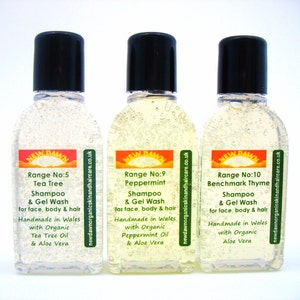 Head Lice Shampoo Sample Pack ~ Natural Remedy for Nits ~ Organic Shampoo ~ Aromatherapy (SH25/5/9/10)
