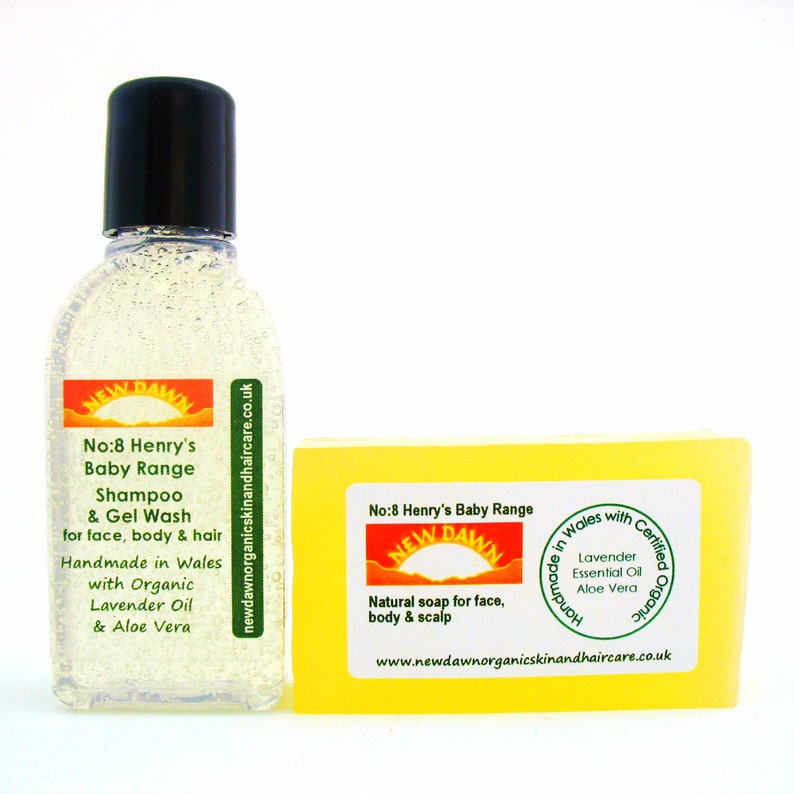 Cradle Cap Shampoo & Soap Sample Pack Organic Remedy for Flaky/ Scaly