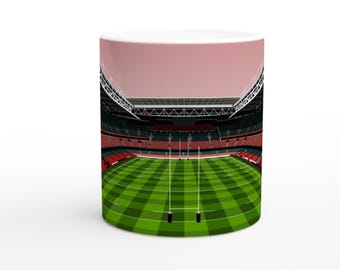 Wales Rugby Union - Principality Stadium Ceramic Mug - Stadium Panorama Edition