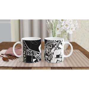 Caneca de cerâmica do Newcastle United St James' Park - Edição com mapa do estádio imagem 3