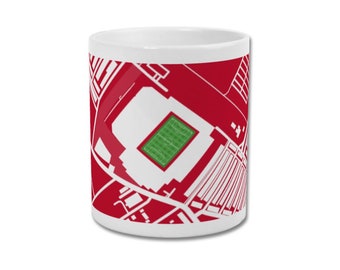 LIVERPOOL FC Mug - Anfield Stadium Map - Football Gift LFC