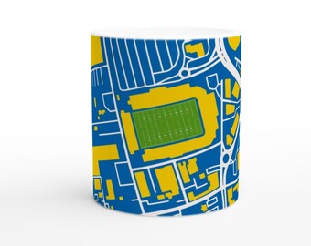 Warrington Wolves - Halliwell Jones Stadium Ceramic Mug - Stadium Map Edition