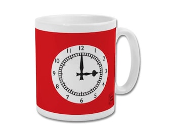 Arsenal FC Minimalist Graphic Design Mug - Highbury "Clock End"
