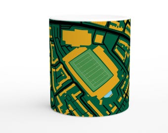 Northampton Saints Rugby Union - Franklin's Gardens Ceramic Mug - Stadium Map Edition
