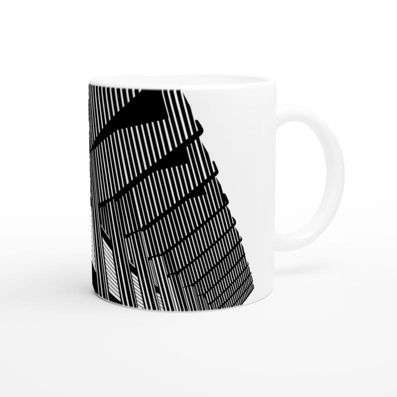 Newcastle United St James' Park Brutalist East Stand Ceramic Mug - Originals Edition image 1