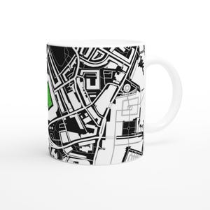 Caneca de cerâmica do Newcastle United St James' Park - Edição com mapa do estádio imagem 2
