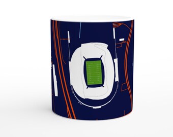 Chicago Bears - Soldier Field Ceramic Mug - American Football Stadium Map Edition