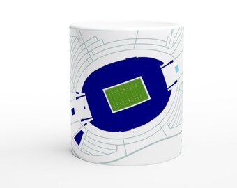 Dallas Cowboys - AT&T Stadium Ceramic Mug - American Football Stadium Map