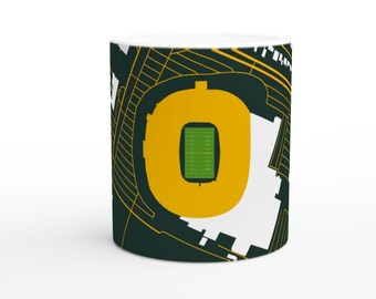 Green Bay Packers - Lambeau Field Ceramic Mug - Stadium Map Edition