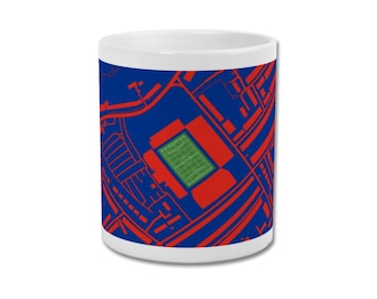 CRYSTAL PALACE Mug - Selhurst Park Stadium Map - Football Gift CPFC