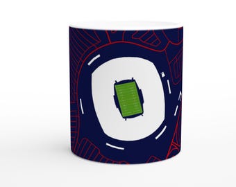 New York Giants - MetLife Stadium Ceramic Mug - American Football Stadium Map Edition