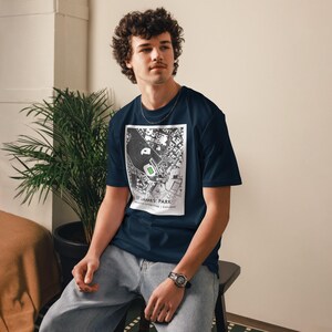 Newcastle T Shirt – St James’ Park Stadium Map Football Shirt – Newcastle Fan Gift