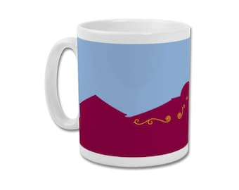 Aston Villa FC Football Gift Graphic Design Mug - Villa Park "Stairway To Holte End" AVFC