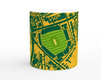 Trent Bridge Cricket Ground Ceramic Mug - Stadium Map Edition
