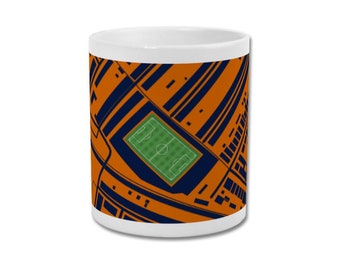 LUTON TOWN Mug - Kenilworth Road Stadium Map - Football Gift LTFC