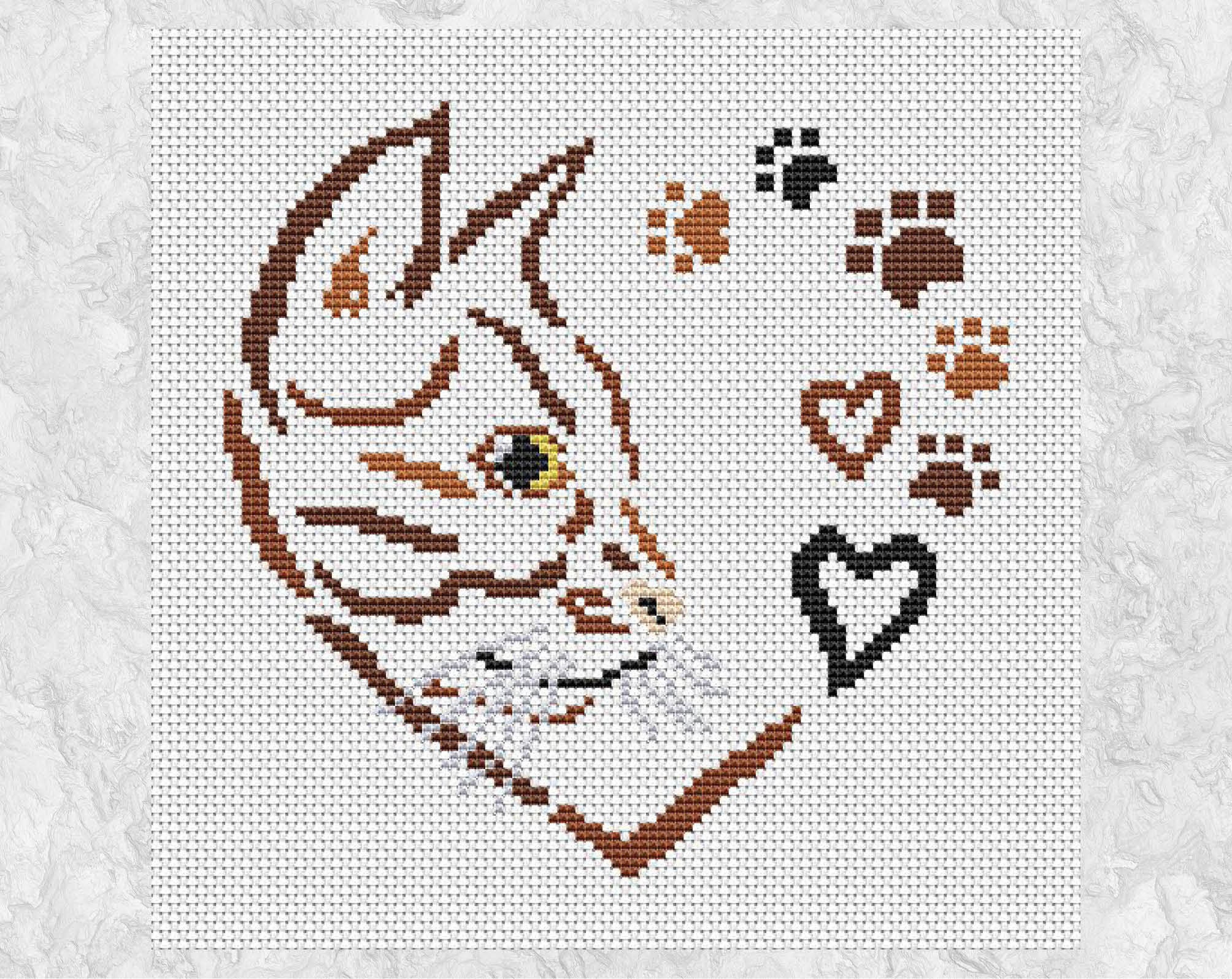 Heart and Cats 2 Cross Stitch Pattern Instant Download PDF -  Sweden