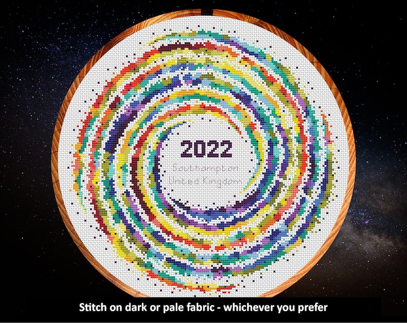 Temperature Cross Stitch Pattern Rainbow Temperature Galaxy - Etsy