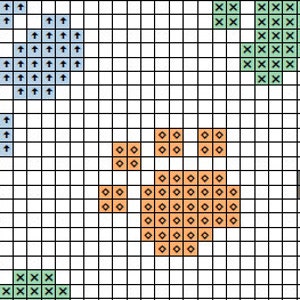 Pet memorial custom cross stitch pattern, personalised rainbow bridge paw prints chart, complete patterns emailed to you ready to stitch image 3